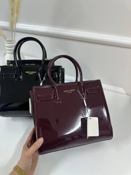 حقيبة سان لوران لميع مع جزدان