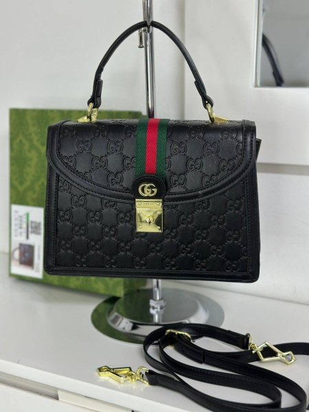 حقيبه جوتشي جلد الفاخرة مع حزام قابل للتعديل